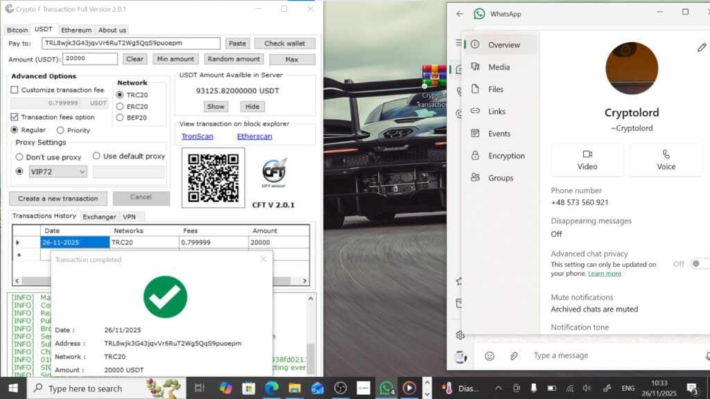 Fake BTC Sender Software
